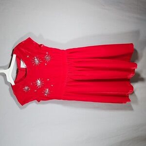 Dressed Up by Gymboree Girls Dress with Snowflakes Size 6